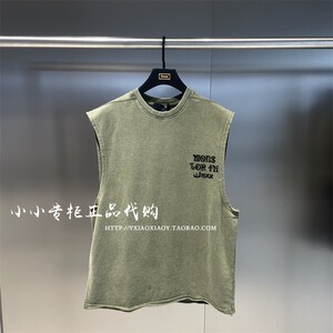 INXX专柜正品 2024夏款男女泼墨宽松印花做旧无袖背心 XXE2050896