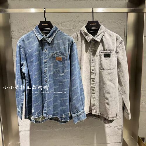 VETEMENTS专柜春秋男女长袖衬衫