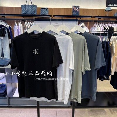 CKJeans印花纯棉短袖T恤