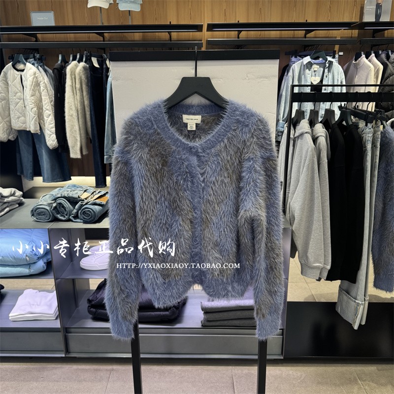 CKJeans正品25秋冬款女士针织衫