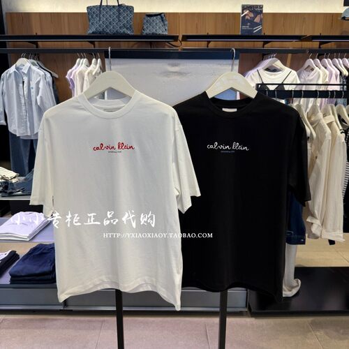 CKJeans印花宽松短袖T恤
