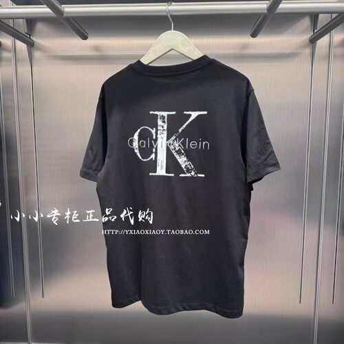 CKJeans印花宽松短袖T恤