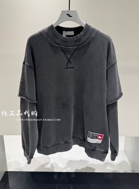 INXX专柜正品 2026春款男女刺绣宽松假二件圆领卫衣 XSG1100014