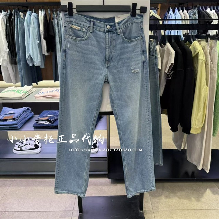 CKJeans正品男做旧水洗牛仔裤