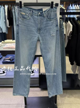 CKJeans正品男做旧水洗牛仔裤