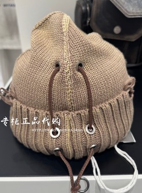 INXX专柜正品 2025冬款男女个性时尚百搭抽绳针织冷帽 XSF4536024