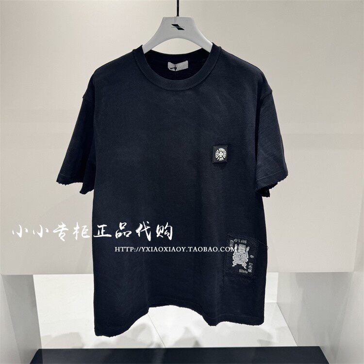 INXX专柜正品 2025夏款男女水洗做旧袖标时尚短袖T恤 XSF2010885
