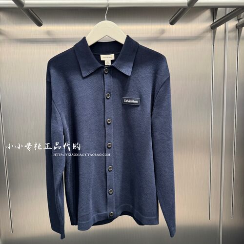 CKJeans提花小标针织开衫
