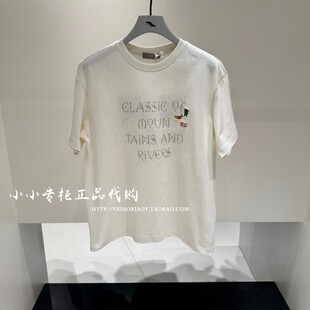 INXX专柜正品 2026夏款男女印花刺绣宽松纯棉短袖T恤 XSG1010071