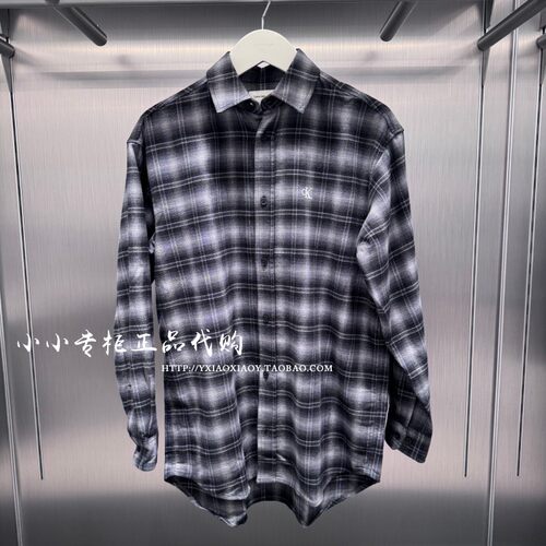 CKJeans格子复古长袖衬衫