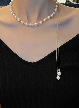 新款爆款高级感满钻港风项链女轻奢小众简约项圈脖颈链小众简约