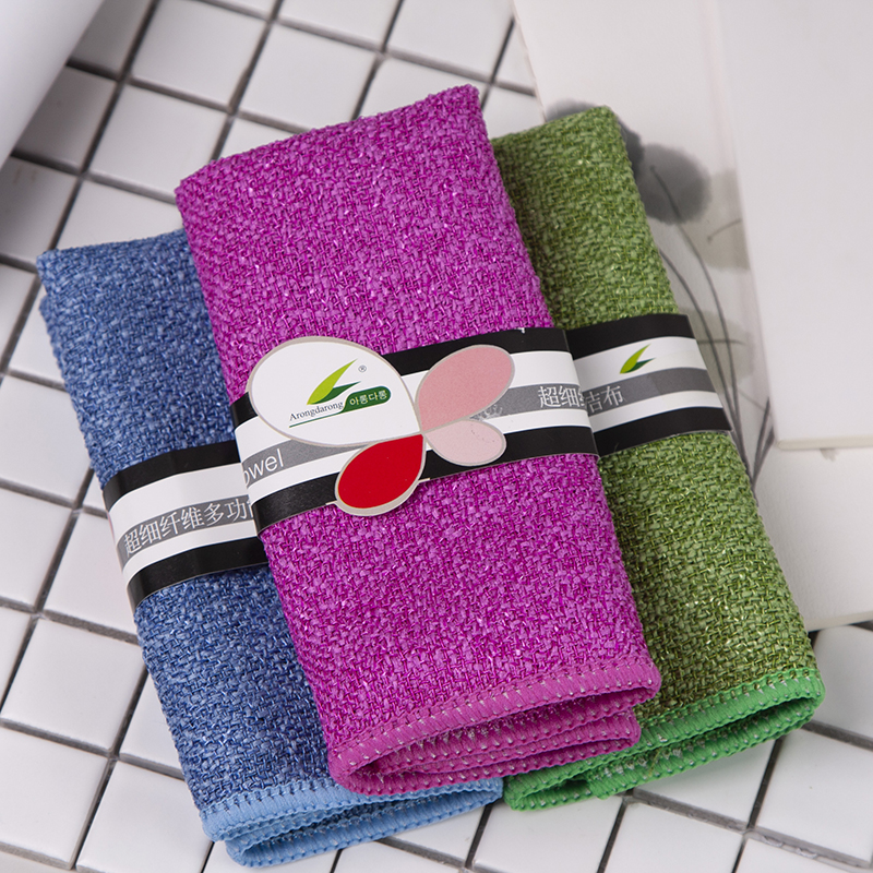 韩国进口钢丝棉吸水不掉毛洗碗布