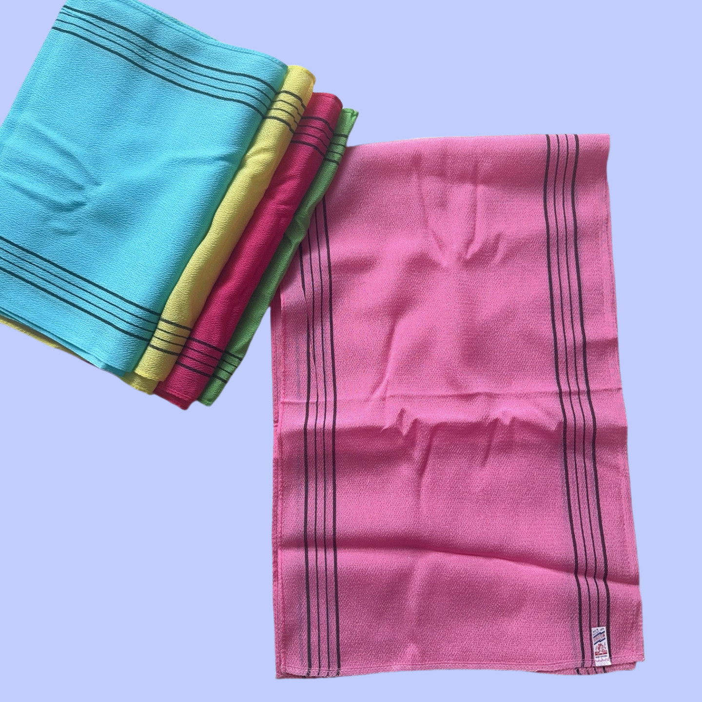 韩国进口搓澡巾长条后背s细砂搓澡巾搓背长条搓背神器家用全身