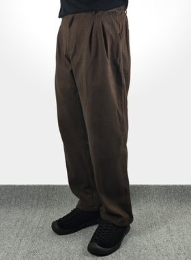 Sinrcrew「一件过冬」重磅加厚保暖毛呢西裤双褶通勤微锥直筒长裤