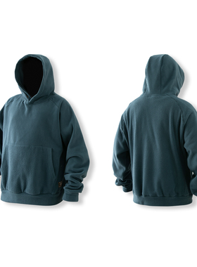 Sinrcrew春季新款日系复古休闲摇粒绒卫衣cityboy连帽上衣外套潮