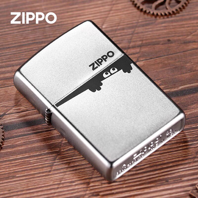 zippo打火机正版防风煤油打火机 雕刻暗中观察新年送男友收藏送礼