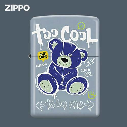 Zippo之宝打火机 彩印可爱玩偶熊 正品煤油防风打火机收藏送礼