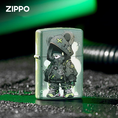 Zippo打火机 之宝正品 小熊骑士 防风煤油打火机送男友生日礼物