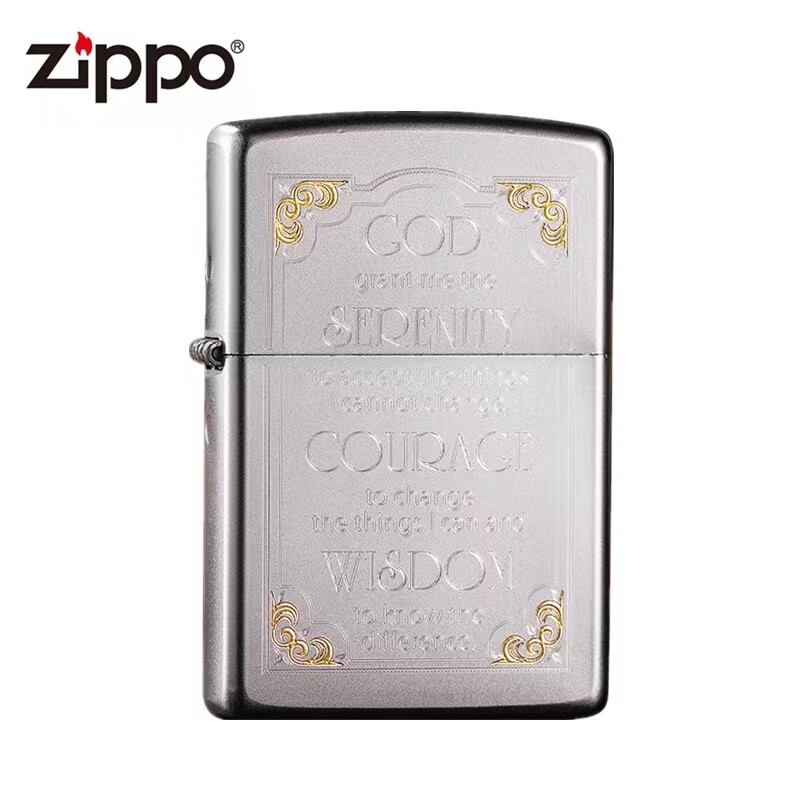 打火机防风Zippo正版原装之宝 警世箴言 Zippo之宝礼物送男友