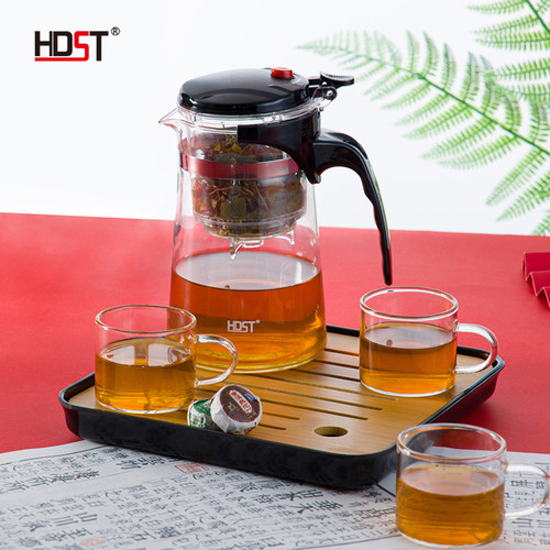 华典世通/HDST 茶韵知心飘逸杯套装1壶3杯带茶盘旅行便携功夫茶具