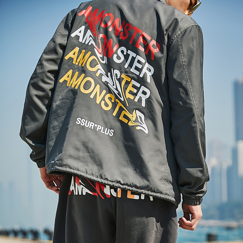 联名潮牌扭曲SSURAmonster夹克