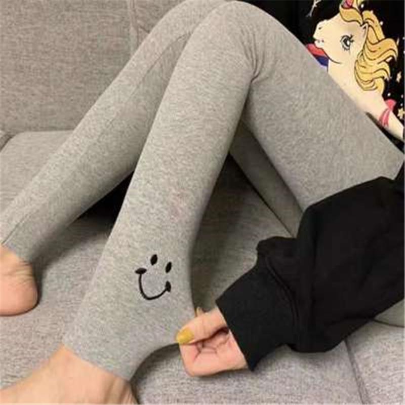 薄款打底裤女春夏2021新款外穿高腰显瘦螺纹小脚裤灰色弹力紧身裤