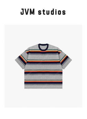 28567新款JVM定制时尚百搭条纹半袖T恤8.31