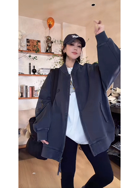 50172 - 新款时尚百搭休闲棒球服卫衣外套1.27