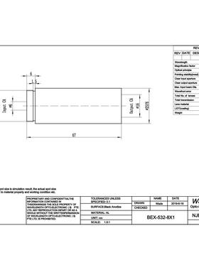 绿光532nm激光打标机打码机扩束镜BEX-532-6XI/8X1 ronar smith