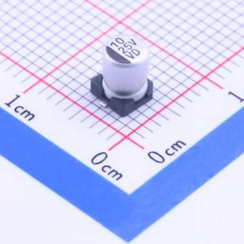 VD1E100MB054000CE0 贴片型铝电解电容 10uF ±20% 25V SMD,D4xL5