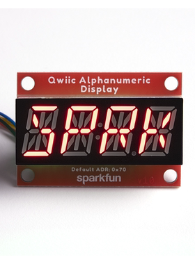 COM-16916【QWIIC ALPHANUMERIC DISPLAY RED 】