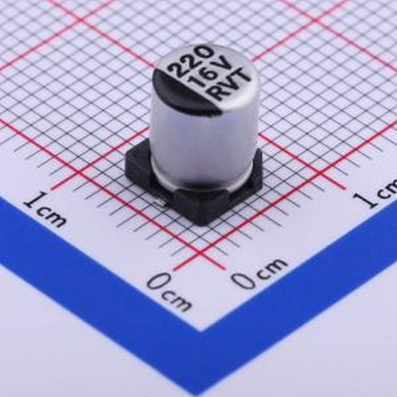 RVT1C221M0607VG 贴片型铝电解电容 220uF ±20% 16V SMD,D6.3xL7