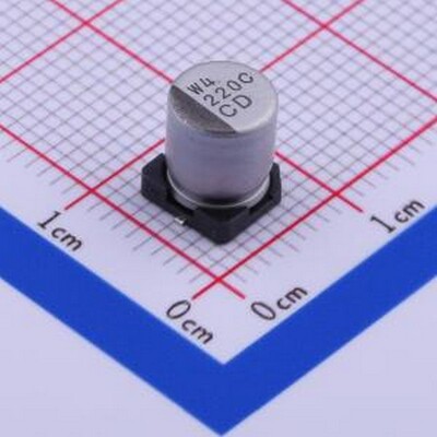 UCD1C221MCL1GS 贴片型铝电解电容 220uF ±20% 16V SMD,D6.3xL7.