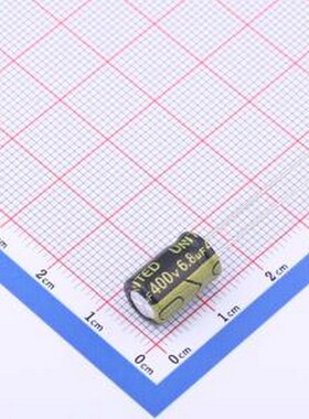 KM6R8M4000812PK7 直插铝电解电容 6.8uF ±20% 400V 插件,D8xL12