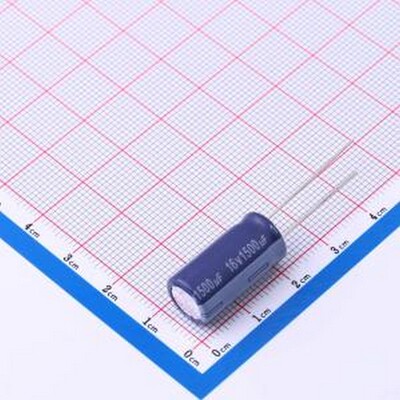 ERZ1CM152G20OT 直插铝电解电容 1500uF ±20% 16V 插件,D10xL20m