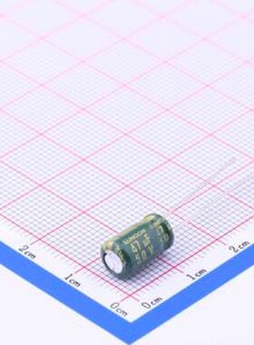 50ME47AX 直插铝电解电容 47uF ±20% 50V 插件,D6.3xL11mm