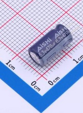 ERZ0JM471E12C36T 直插铝电解电容 470uF ±20% 6.3V CLEAR 紫色