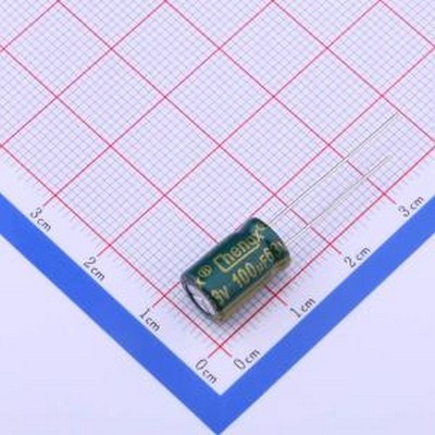 GR107M063F12RR0VL4FP0 直插铝电解电容 绿 100uF ±20% 63V 插件