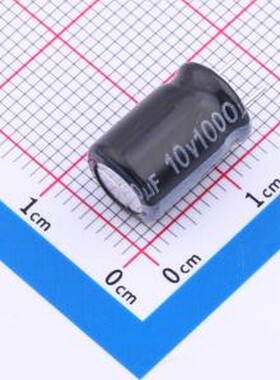 EWH1AM102F12C33T 直插铝电解电容 1000uF ±20% 10V 黑色PET 插