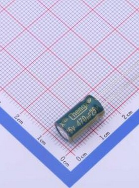 GR477M025F14RR0VL4FP0 直插铝电解电容 绿色 470uF ±20% 25V 插