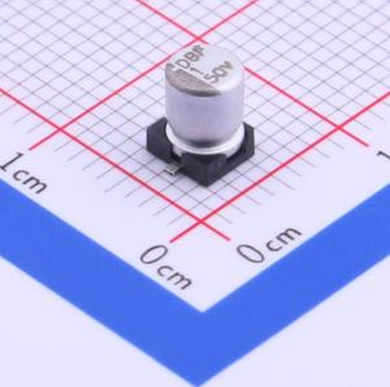 BDA50V1M4*5 4.0TP 贴片型铝电解电容 1uF ±20% 50V SMD,D4xL5mm