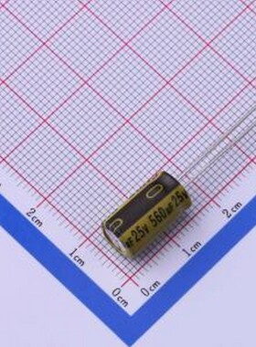 LKMD1401E561MF 直插铝电解电容 560uF ±20% 25V 插件,D8xL14mm