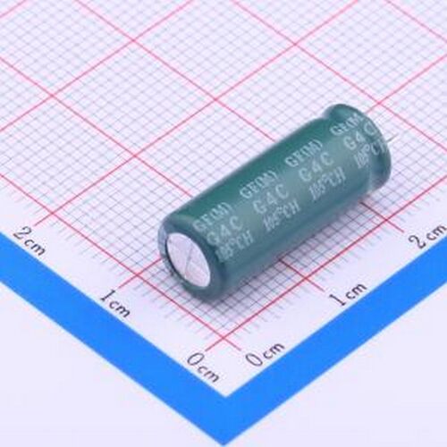 EGF108M1CF20CB 直插铝电解电容 1000uF ±20% 16V 插件,D8xL20mm