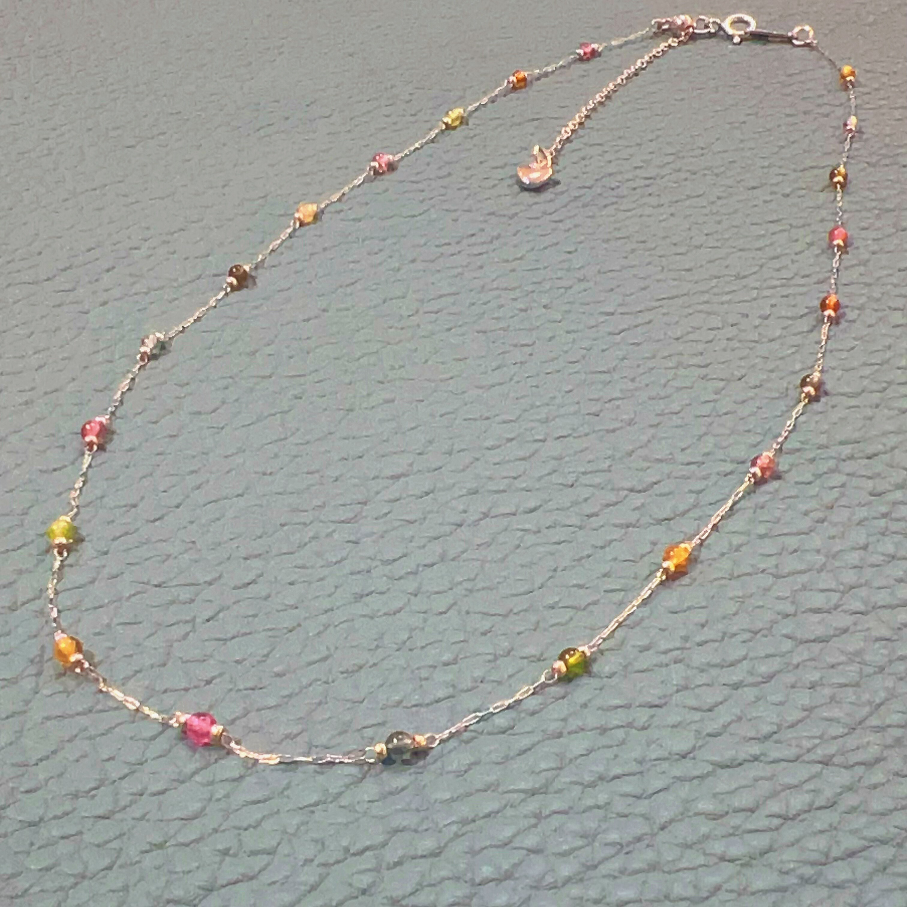 彩色碧玺多巴胺小米珠法式叠戴