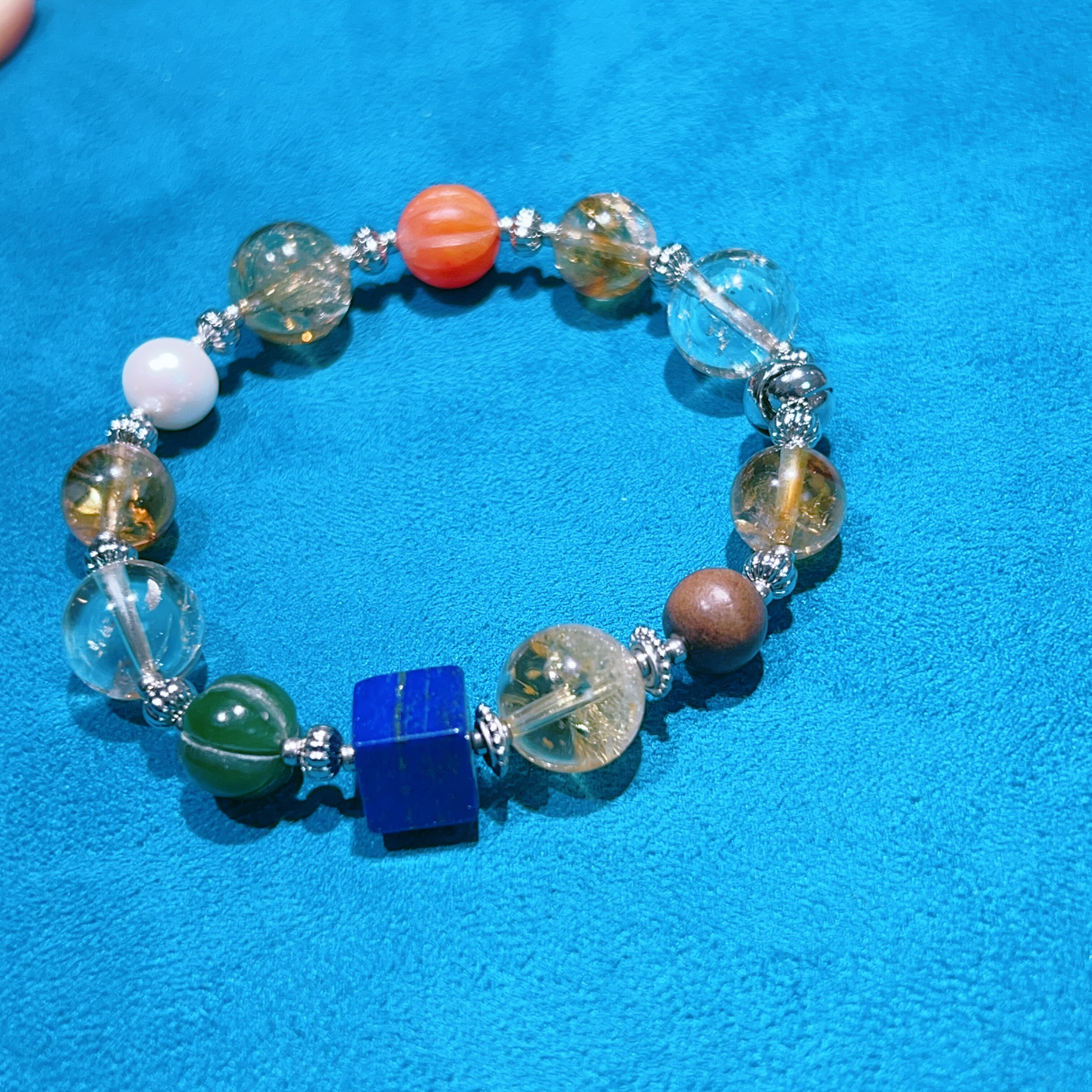 原创设计天然黄水晶手链