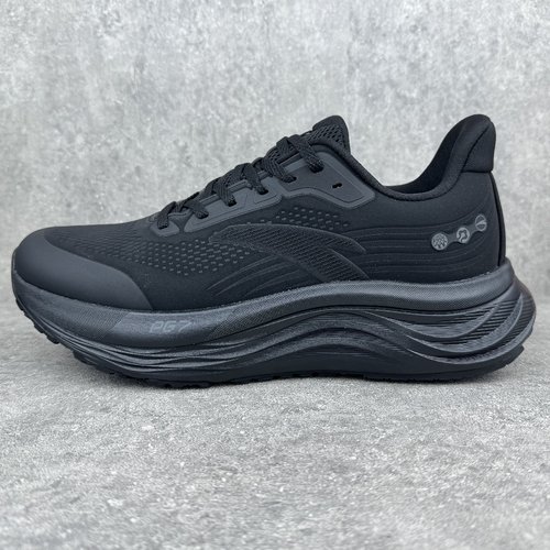 安踏旅步V2PG7缓震跑步鞋男2025春新款皮革面跑步运动鞋112615546