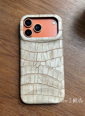 新款鳄鱼纹 iPhone17 pro max手机壳皮套适用苹果air保护16pro/15磨砂防摔全包14/13潮男女情侣
