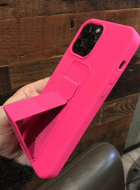 加厚防摔 苹果16 pro max手机壳玫红色适用iPhone16plus液态硅胶15新款男女14/13保护套12全包xs个性潮支架