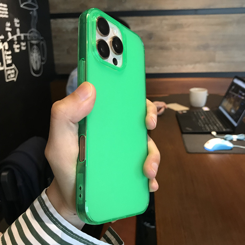 软硅胶 iPhone16promax手机壳磨砂适用苹果16plus全包保护套15pro max新款14/13糖果色12男女情侣tpu防指纹