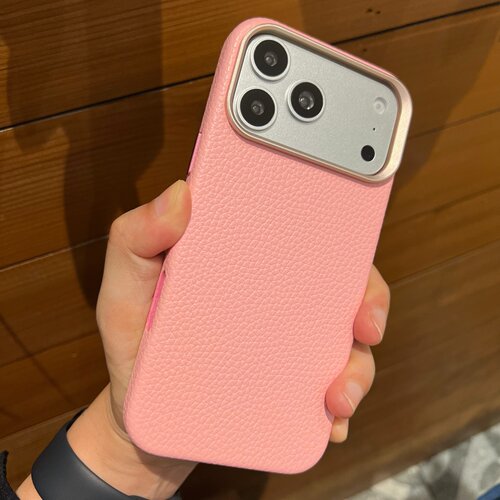 磁吸皮套 iPhone17pro Max手机壳粉色适用于苹果air女款新品16pro/15保护壳14/13金属按键
